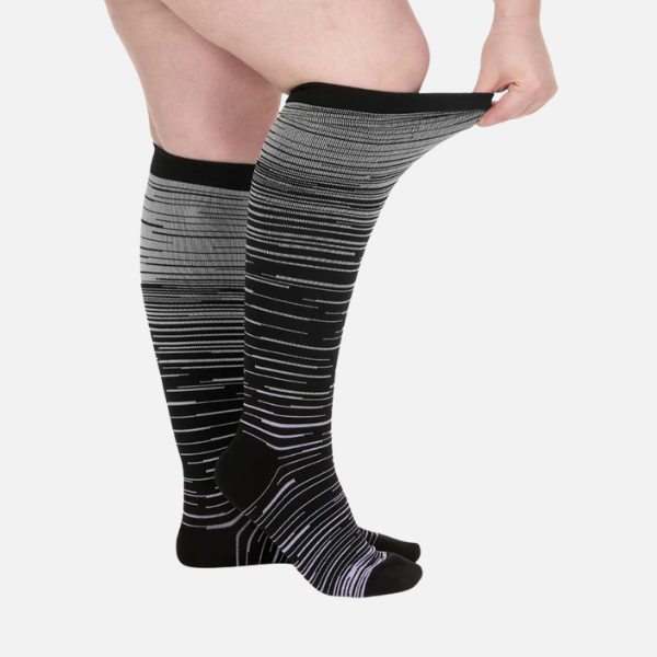Conforty™ Stripes - Wide Fit Compression Socks For Pain Relief