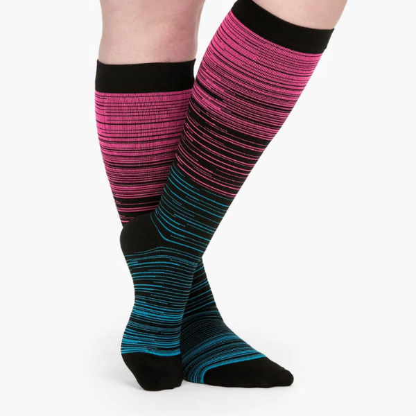 Conforty™ Stripes - Wide Fit Compression Socks For Pain Relief