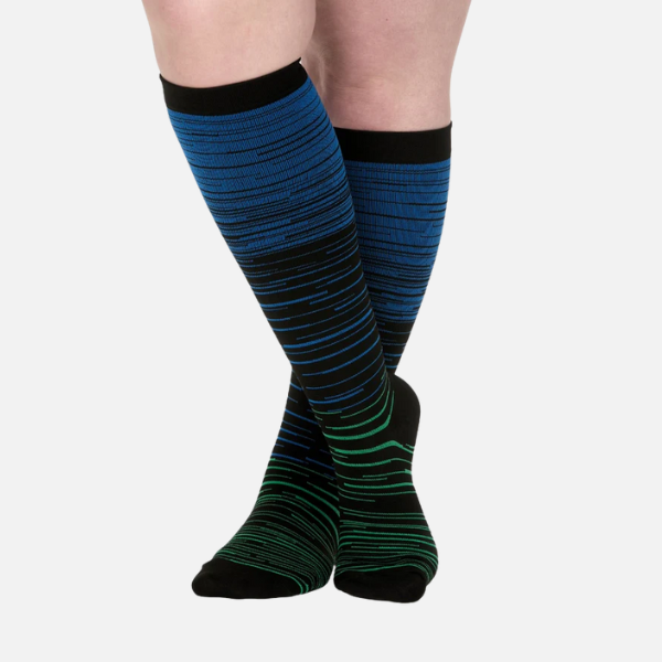 Conforty™ Stripes - Wide Fit Compression Socks For Pain Relief